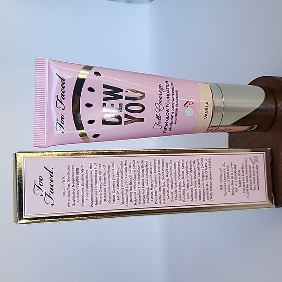 Too Faced Tutti Frutti Dew You Full Coverage Fresh Glow Foundation - Van… - Picture 6 of 10